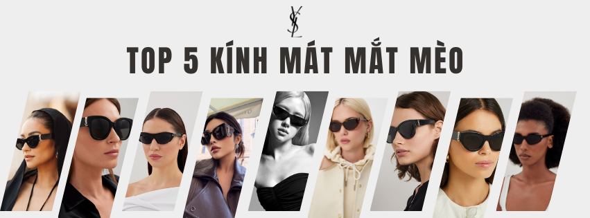 kính mát mắt mèo ysl