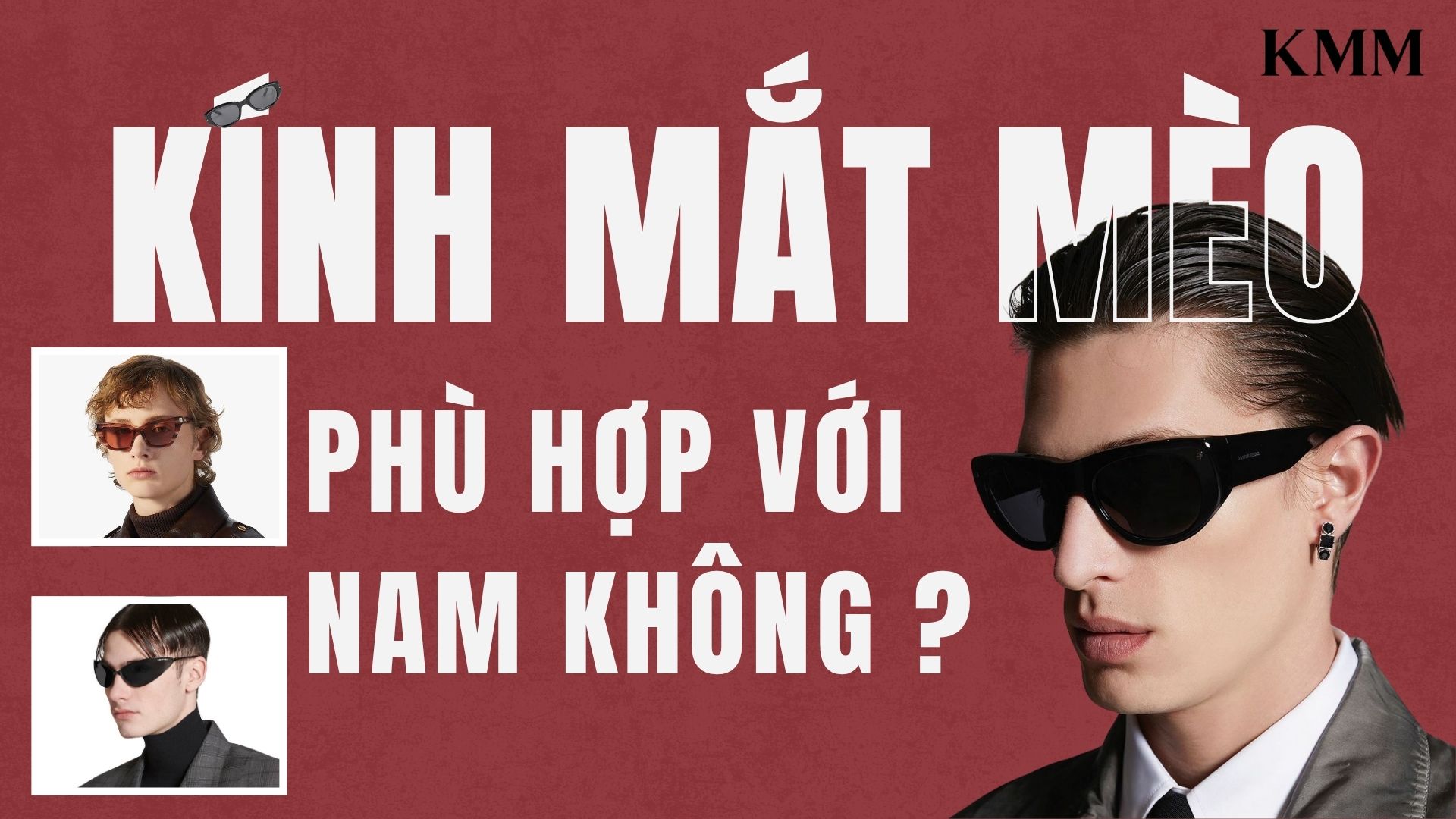 Gọng kính mắt mèo có phù hợp với nam không