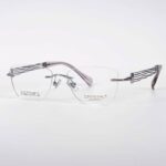 Crystal Occhiali C-33603 Kính Không Gọng Mắt Mèo Titanium – Tem Chính Hãng