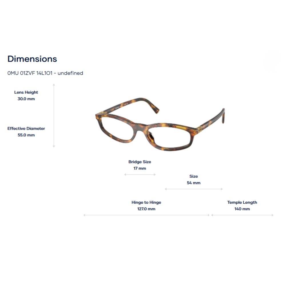 Kính Mát Mắt Mèo Miu Miu 0MU 01ZVF - Tem Chính Hãng Luxottica