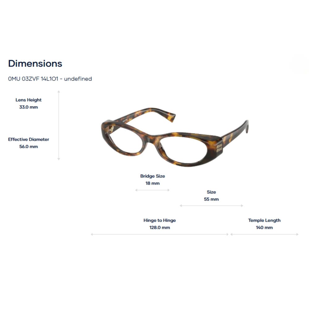 Kính Mát Mắt Mèo Miu Miu 0MU 03ZVF - Tem Chính Hãng Luxottica